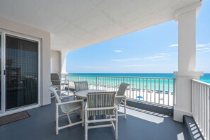 Outdoor dining - Inn at Crystal Beach 407 | by Salt Water Vacations (Destin)