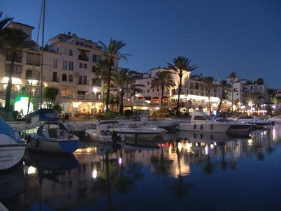 Beach Apartment with Large Private Terrace  Alongside the Beach and Marina