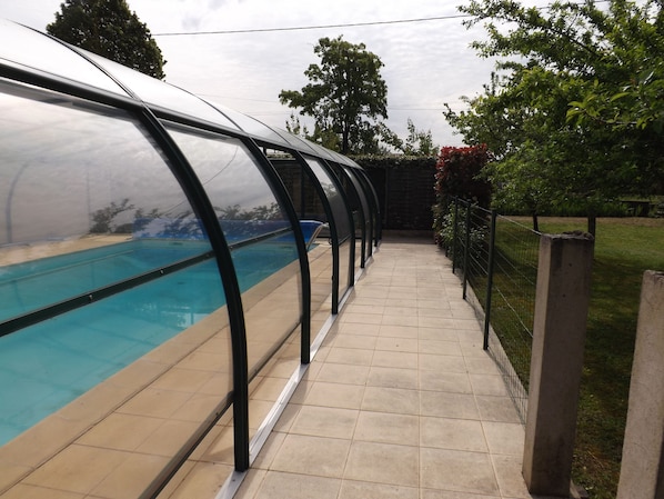 Indoor pool, a heated pool