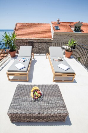 Terrace/patio - Roko Vintage- Holiday Home-Villa with pool-Podgora-Makarska (Podgora)