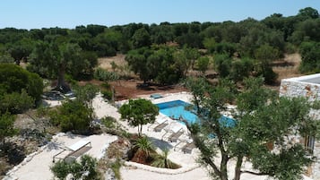 Piscine extérieure, piscine chauffée