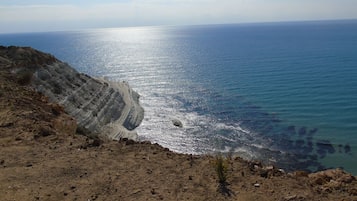 Beach nearby, sun-loungers