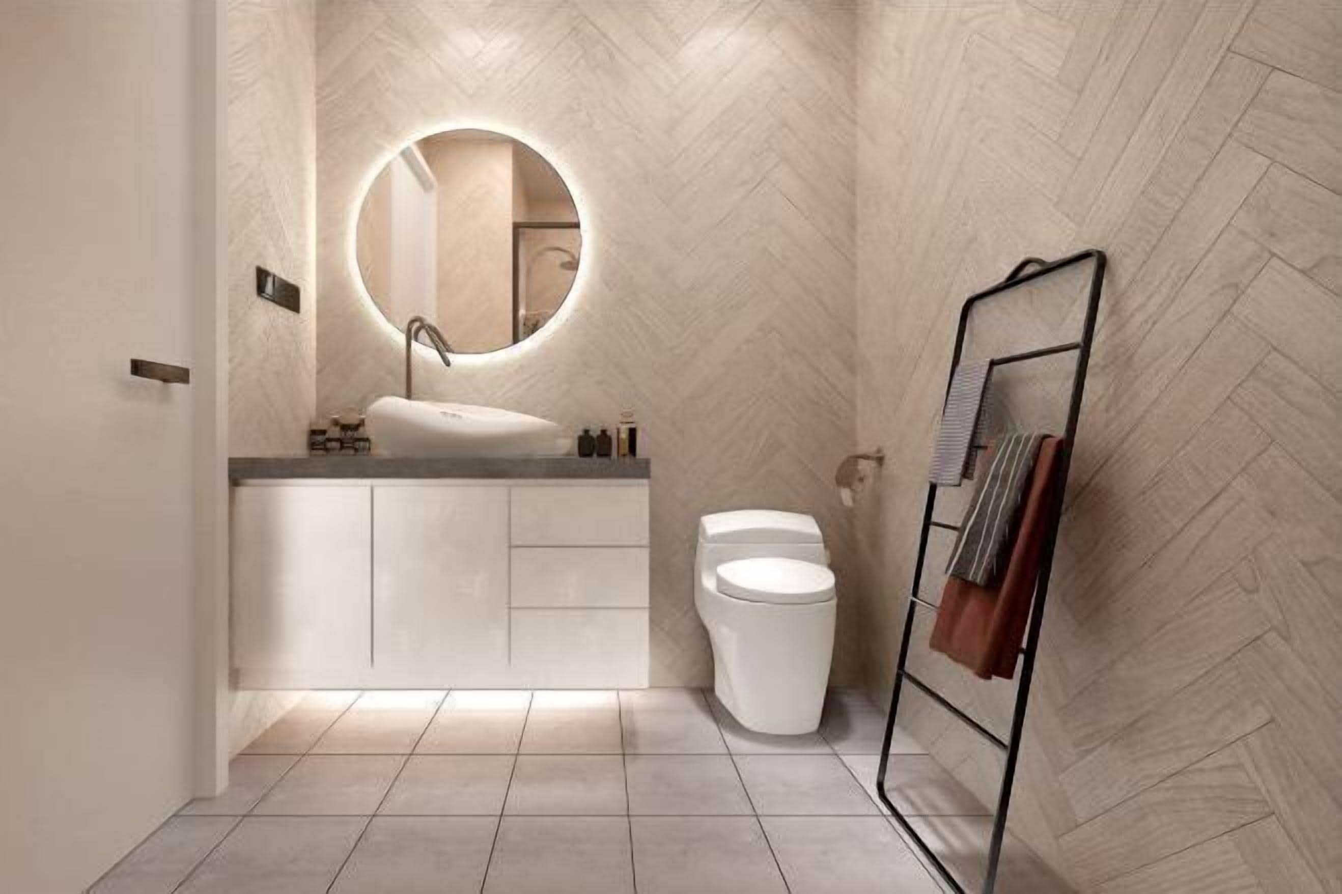 Bathroom | Shower, designer toiletries, hair dryer, bathrobes