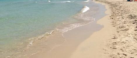 Plage à proximité, chaises longues