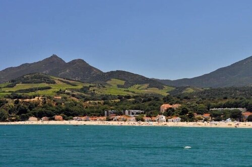 Argeles Beach, T2-Wohnung 50 m vom Meer, 300 m vom HP, WIFI, CLIM