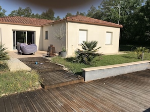 Terrace/patio - Single-storey house with private pool capacity 8 village of Lalbenque (1km) (Lalbenque)