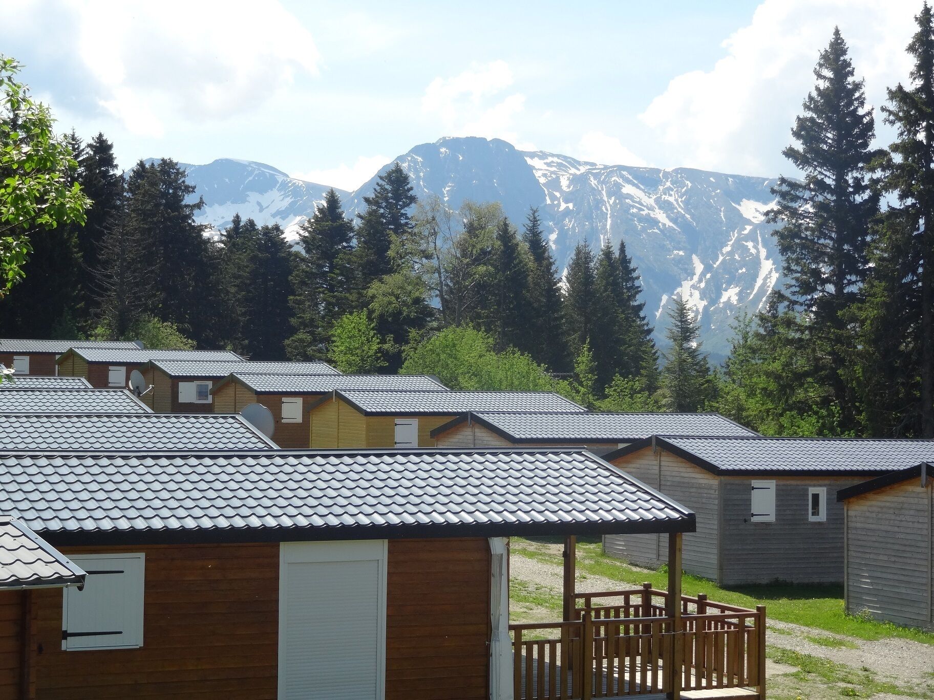 Vue d'en haut du parc résidentiel
