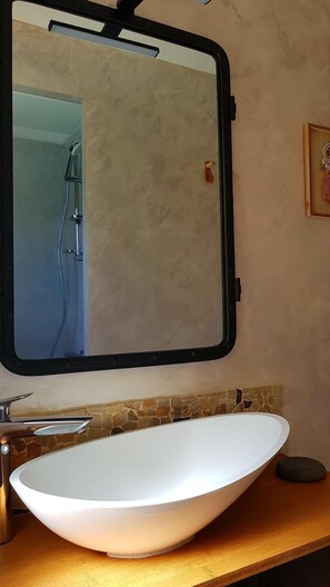 Shower, hair dryer