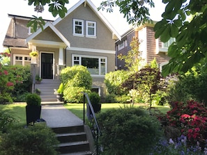 Quiet tree-line residential street..but only 3 blocks from shops and restaurants