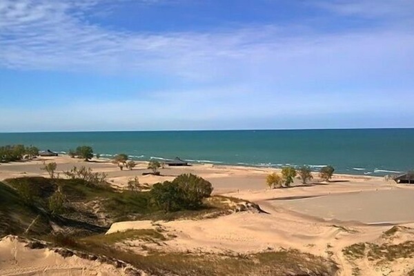 Sillas reclinables de playa, toallas de playa