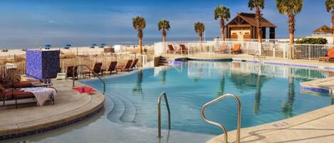 Indoor pool, outdoor pool
