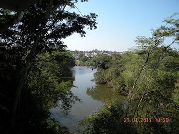 The view of San Ignacio from our covered patio.