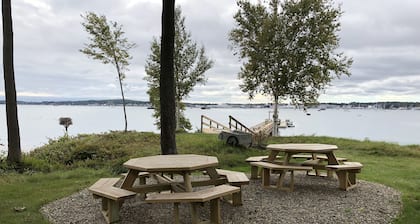 Oceanfront Condo overlooking Rockland Harbor and pier. Permit#STR22-30