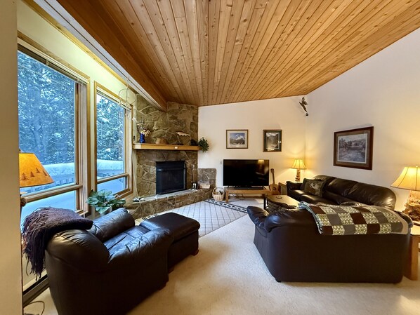 TV, fireplace, DVD player