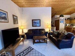 TV, fireplace, DVD player