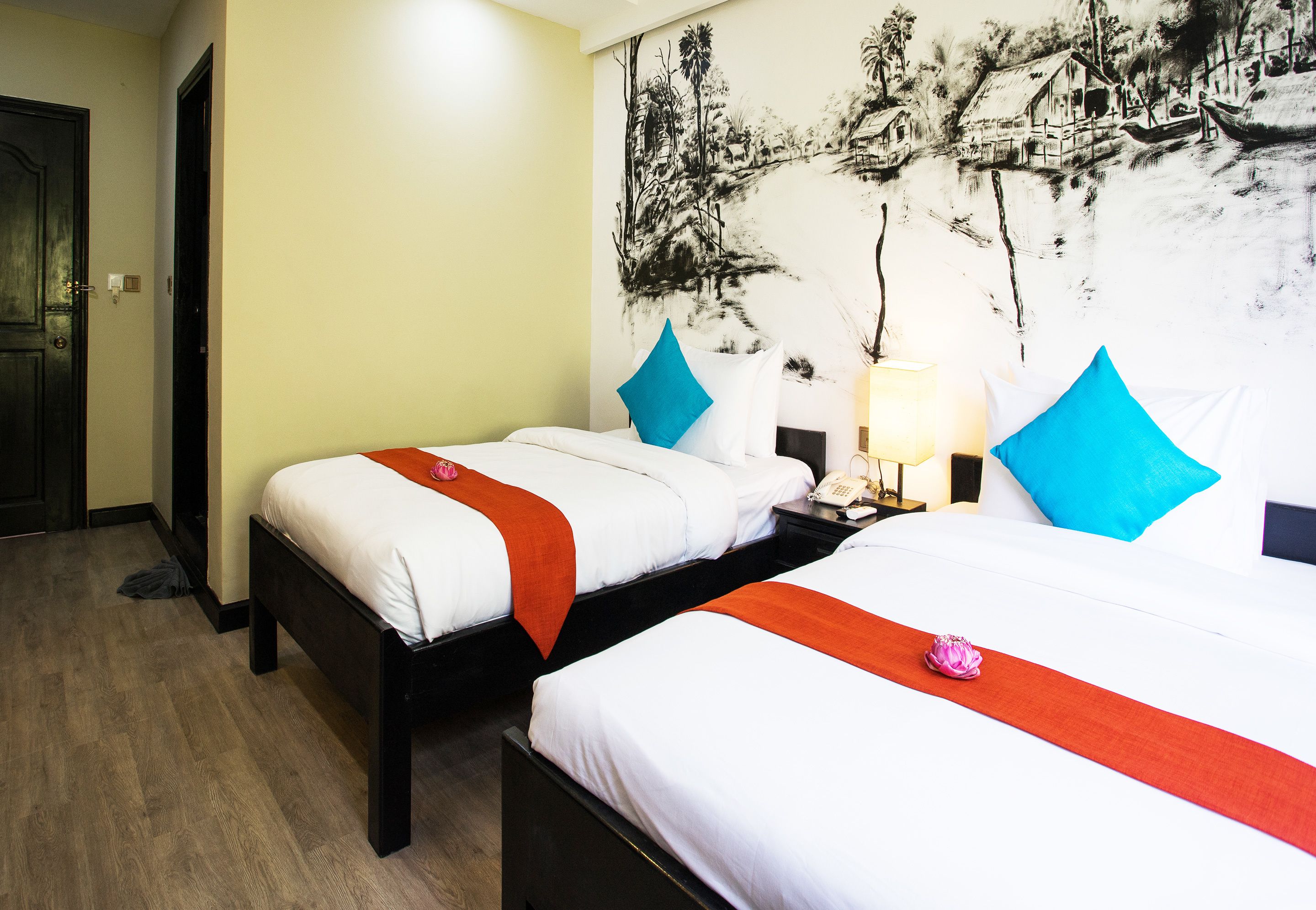 superior twin room | in-room safe, individually furnished, desk, blackout curtains