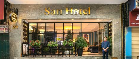 Façade de l’hébergement