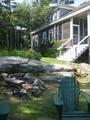 Exterior - Spectacular Oceanfront House with private, Deep Water Dock (South Bristol)