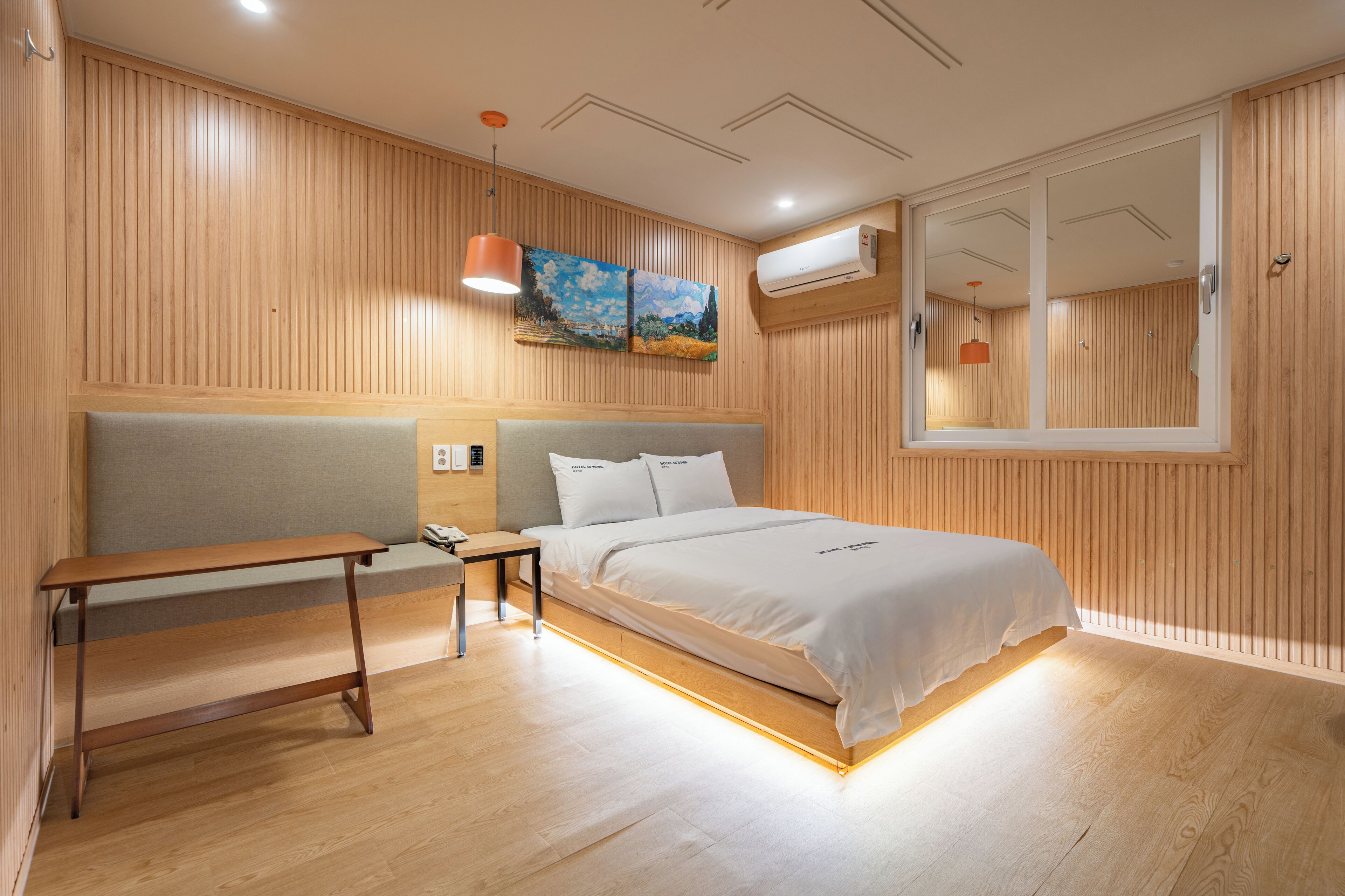 double room | individually decorated, individually furnished, blackout curtains