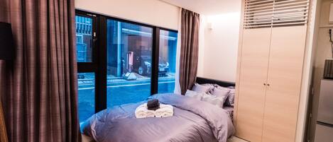 Family Apartment, 1 King Bed, Accessible, Non Smoking (101) | 1 bedroom, premium bedding, Select Comfort beds, individually decorated