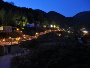 Front of property – evening/night