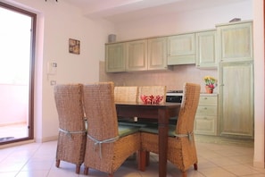 Apartment, 2 Bedrooms | Private kitchen | Fridge, oven, stovetop, electric kettle