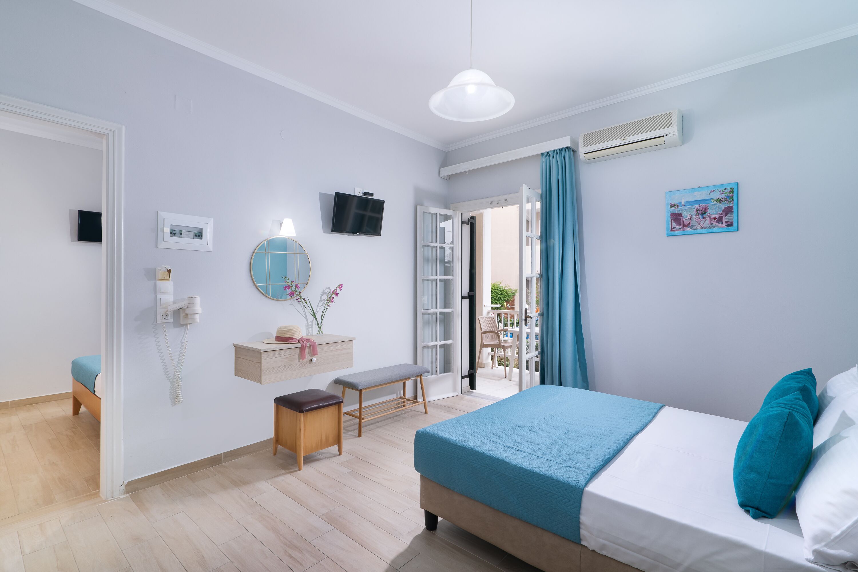 Standard Apartment, Garden View | Desk, free cots/infant beds, free WiFi, bed sheets