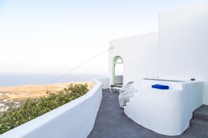 Traditional Villa, 1 Bedroom, Hot Tub, Sea View | Terrace/patio