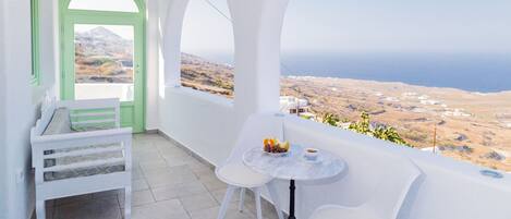 트래디셔널 빌라, 침실 1개, 온수 욕조, 바다 전망 | 테라스/파티오