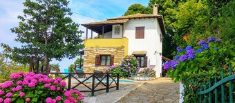 Tradisjonell villa med privat basseng i Pelion