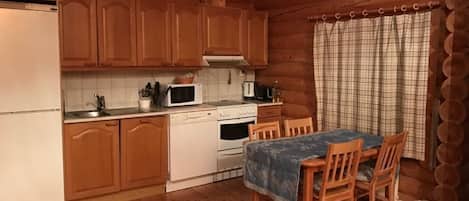 Cottage, 3 Bedrooms, Sauna | Private kitchen
