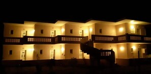 Front of property - evening/night - AVC Pyrgos (Platanias)