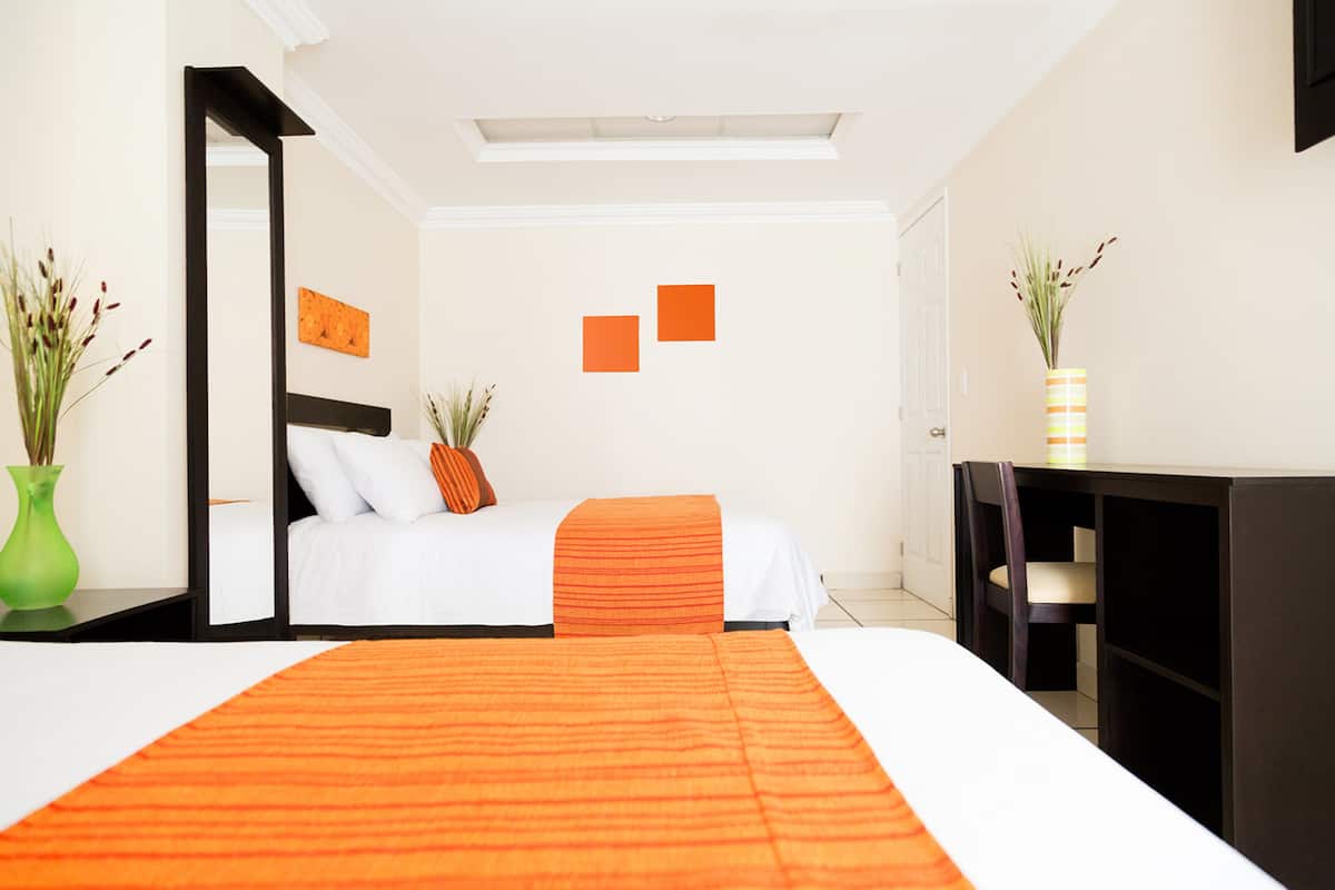 Standard Double Room, 2 Double Beds | Premium bedding, down duvets, desk, soundproofing