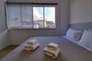 Apartemen, 1 Tempat Tidur Queen dengan tempat tidur Sofa, Bebas Asap Rokok, pemandangan kota | Pemandangan kota