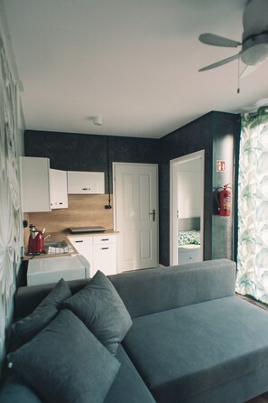 50-inch flat-screen TV with cable channels, TV - Gasan Place - Domki na Mazurach (Pisz)