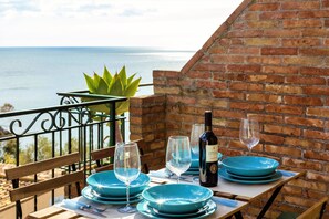 Apartment, 2 Bedrooms, Terrace, Sea View | Terrace/patio
