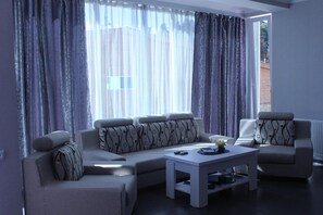 61-inch LCD TV with satellite channels, TV