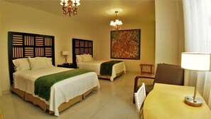 Grand Room, 2 Queen Beds, Non Smoking | Tempur-Pedic beds, minibar, individually furnished, desk - Hotel del Angel (Guadalajara)