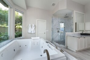 Hair dryer, towels