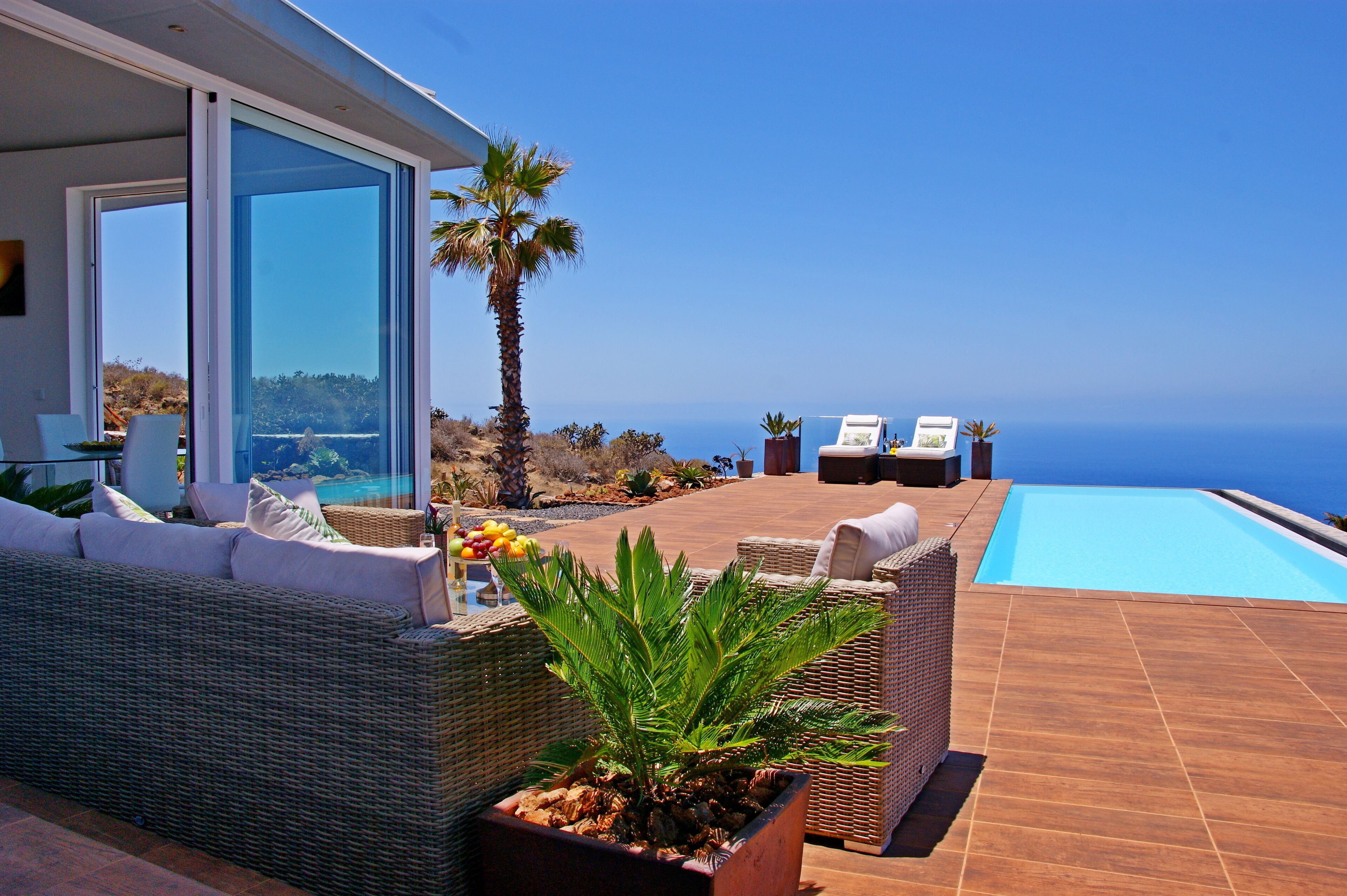 Piscine extérieure, piscine chauffée