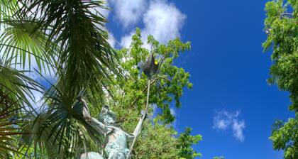 Amazing sunset, ocean front, open air villa w/path to sea and dock