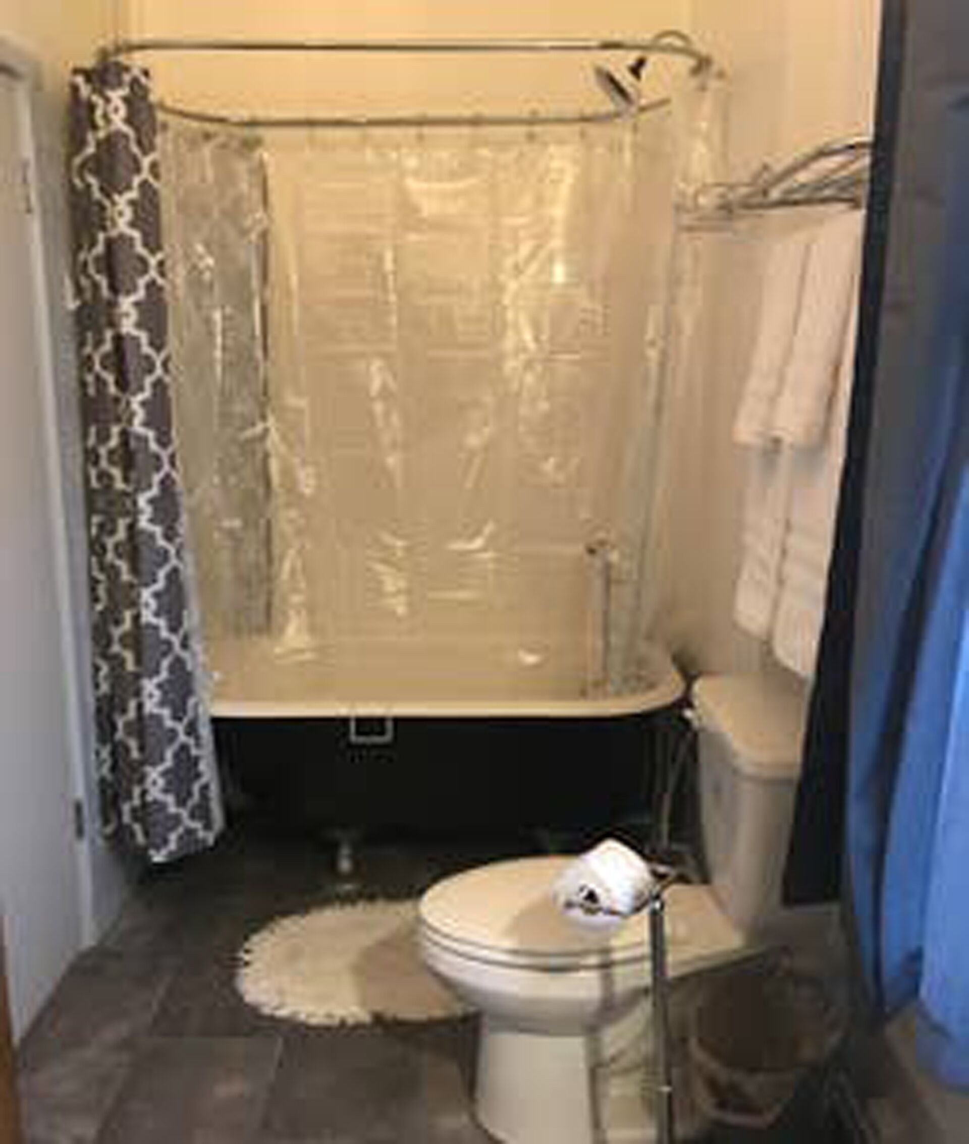 Towels, soap, shampoo