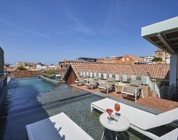 Udendørs pool, liggestole