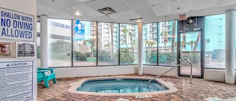 Indoor pool, a heated pool