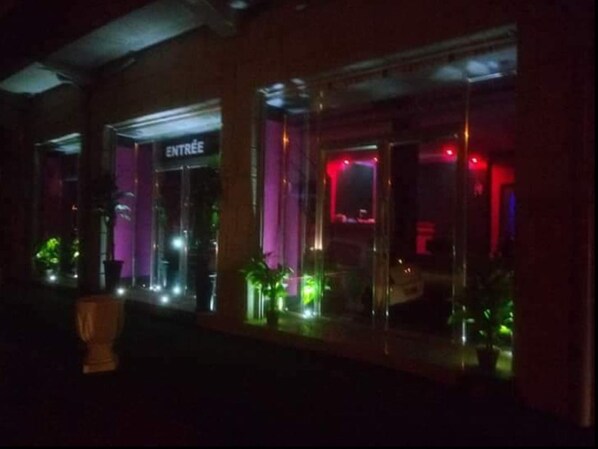 Front of property – evening/night