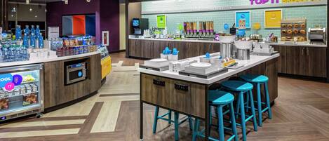 Free daily buffet breakfast