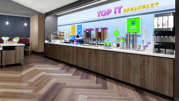 Free daily buffet breakfast