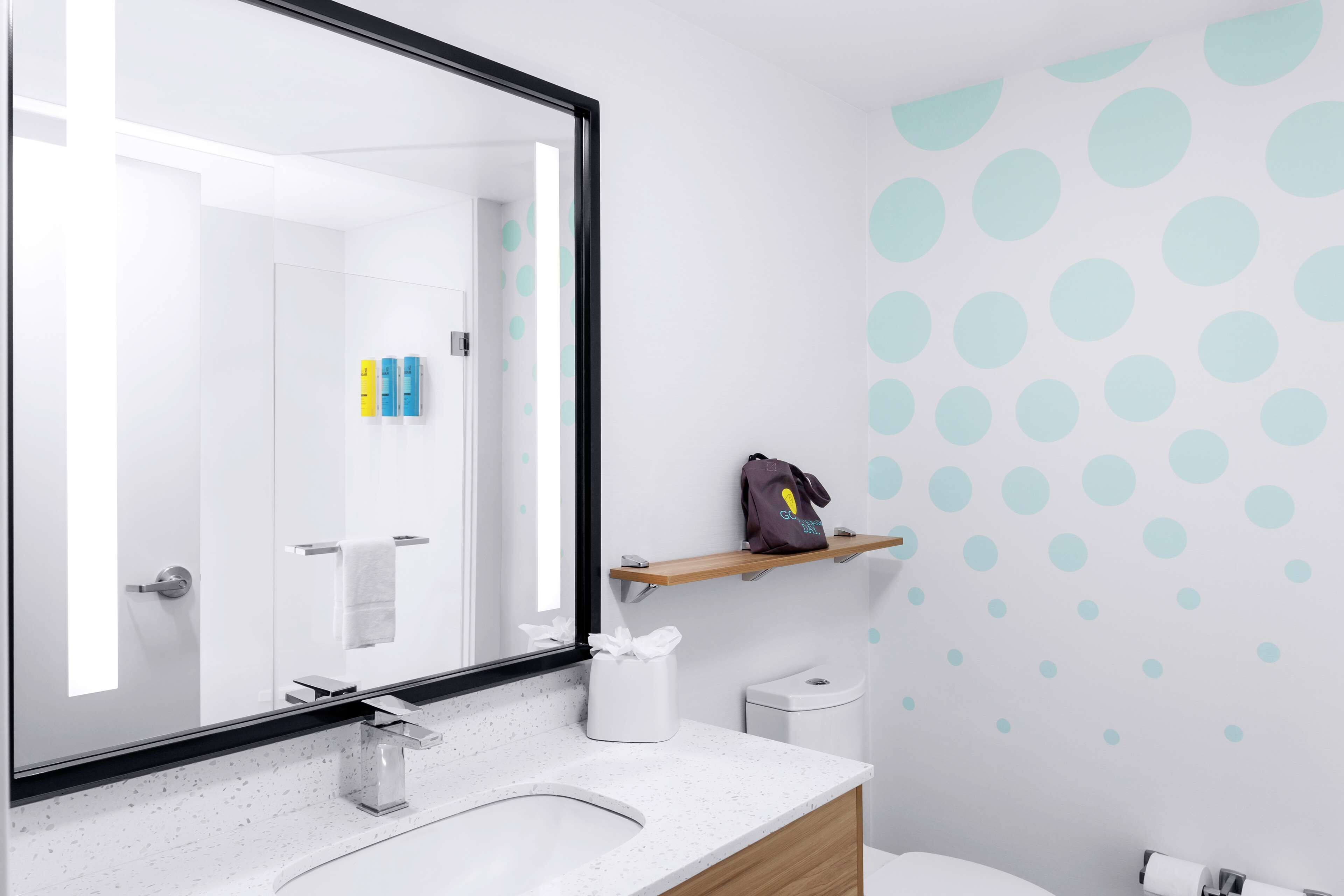 free toiletries, hair dryer, towels, soap