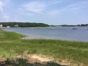 On the beach, sun loungers, beach towels - "Luxury Waterfront Retreat – Spacious, Secluded, and Perfect for Events!"
 (Wareham)