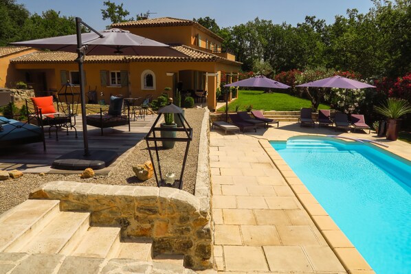 A heated pool